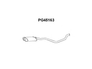 VENEPORTE PG45163 vidurinis duslintuvas 
 Išmetimo sistema -> Duslintuvas
172866, 172891