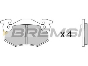 BREMSI BP2217 stabdžių trinkelių rinkinys, diskinis stabdys 
 Techninės priežiūros dalys -> Papildomas remontas
172201, 425042, 425071, 425104