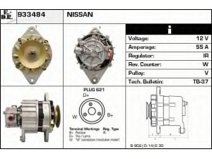 EDR 933484 kintamosios srovės generatorius 
 Elektros įranga -> Kint. sr. generatorius/dalys -> Kintamosios srovės generatorius
1516906R, 23100-D9701, 23100-D9704