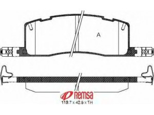 METZGER 0367.00 stabdžių trinkelių rinkinys, diskinis stabdys 
 Techninės priežiūros dalys -> Papildomas remontas
04465-28040, 04466-28020, 04492-28020