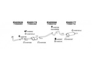 VENEPORTE 550424 išmetimo sistema 
 Išmetimo sistema -> Išmetimo sistema, visa