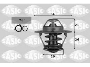 SASIC 4000367 termostatas, aušinimo skystis 
 Aušinimo sistema -> Termostatas/tarpiklis -> Thermostat
5000816924