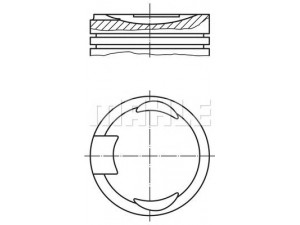 MAHLE ORIGINAL 151 84 00 stūmoklis 
 Variklis -> Cilindrai/stūmokliai
1 202 6 330, 3 415 0 160 001 6