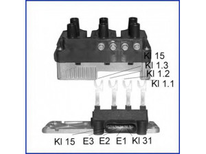 HITACHI 138437 ritė, uždegimas 
 Kibirkšties / kaitinamasis uždegimas -> Uždegimo ritė
021905106B, 021905106C, 021905106C