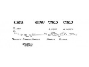 VENEPORTE 800132 išmetimo sistema 
 Išmetimo sistema -> Išmetimo sistema, visa