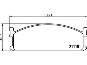 HELLA PAGID 8DB 355 006-131 stabdžių trinkelių rinkinys, diskinis stabdys 
 Techninės priežiūros dalys -> Papildomas remontas
94130145, 94337740, 94337742, 4320842