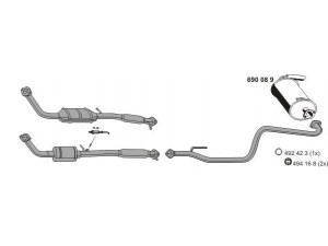ERNST 200051 išmetimo sistema 
 Išmetimo sistema -> Išmetimo sistema, visa