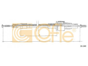 COFLE 10.240 sankabos trosas 
 Dviratė transporto priemonės -> Kabeliai ir tachometro velenaai -> Sankabos trosas
6046205, 6066678, 6109041, D8RZ7K553A
