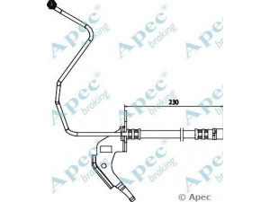 APEC braking HOS3708 stabdžių žarnelė 
 Stabdžių sistema -> Stabdžių žarnelės
13334948, 5562250, 562179, 13116134