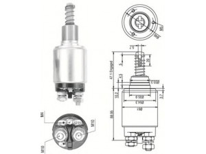 MAGNETI MARELLI 940113050255 solenoidinis jungiklis, starteris