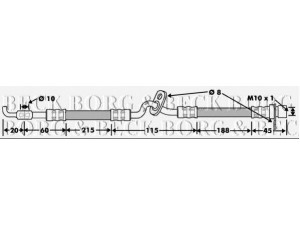 BORG & BECK BBH7480 stabdžių žarnelė 
 Stabdžių sistema -> Stabdžių žarnelės
GJ6A43980C, GJ6A43980D