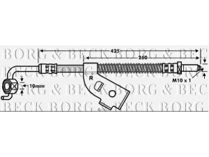 BORG & BECK BBH6150 stabdžių žarnelė 
 Stabdžių sistema -> Stabdžių žarnelės
6483798, 6510342, 6657327, 6881660