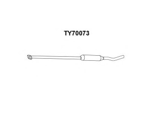 VENEPORTE TY70073 priekinis duslintuvas 
 Išmetimo sistema -> Duslintuvas
174306A270