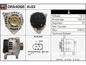 DELCO REMY DRA4068 kintamosios srovės generatorius 
 Elektros įranga -> Kint. sr. generatorius/dalys -> Kintamosios srovės generatorius
059903015G, 06C903016, 078903016F