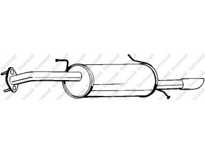 BOSAL 169-005 galinis duslintuvas 
 Išmetimo sistema -> Duslintuvas
0K20140100D, OK23N40100B, OK23N40100C