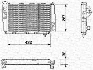 MAGNETI MARELLI 350213608000 radiatorius, variklio aušinimas 
 Aušinimo sistema -> Radiatorius/alyvos aušintuvas -> Radiatorius/dalys
7700656045, 7700704654, 7700712747