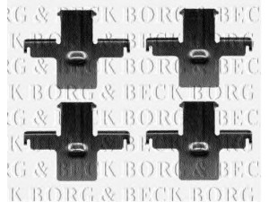 BORG & BECK BBK1116 priedų komplektas, diskinių stabdžių trinkelės 
 Stabdžių sistema -> Diskinis stabdys -> Stabdžių dalys/priedai