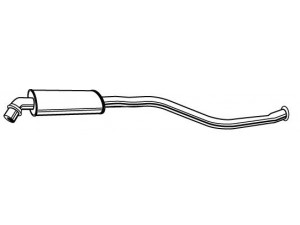 FONOS 613175 vidurinis duslintuvas 
 Išmetimo sistema -> Duslintuvas
171788, 1717A4, 96134337