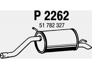 FENNO P2262 galinis duslintuvas 
 Išmetimo sistema -> Duslintuvas
51782327