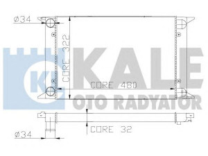 KALE OTO RADYATÖR 139000 radiatorius, variklio aušinimas 
 Aušinimo sistema -> Radiatorius/alyvos aušintuvas -> Radiatorius/dalys
171 121 253 A, 171 121 253 D, 171121253D