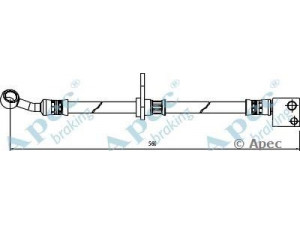 APEC braking HOS3989 stabdžių žarnelė 
 Stabdžių sistema -> Stabdžių žarnelės
01464SMGE00