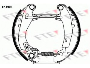 FTE TK1906 stabdžių trinkelių komplektas 
 Techninės priežiūros dalys -> Papildomas remontas
42418G