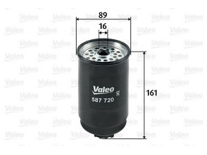 VALEO 587720 kuro filtras 
 Techninės priežiūros dalys -> Papildomas remontas
5020307, 6164913, 6202100, FF5107
