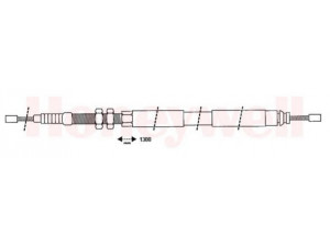 BENDIX 432413B trosas, stovėjimo stabdys 
 Stabdžių sistema -> Valdymo svirtys/trosai
4745G5, 4745G6, 96121652, 96121653