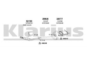 KLARIUS 220031E išmetimo sistema 
 Išmetimo sistema -> Išmetimo sistema, visa