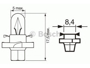 BOSCH 1 987 302 254 lemputė