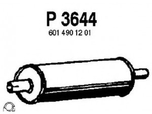 FENNO P3644 vidurinis duslintuvas 
 Išmetimo sistema -> Duslintuvas
6014901901