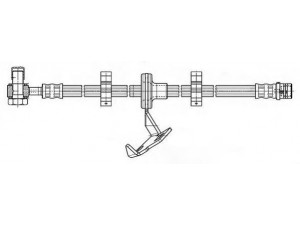 JURID 172880J stabdžių žarnelė 
 Stabdžių sistema -> Stabdžių žarnelės
1634200948, 1634201248, 1634201448