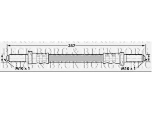 BORG & BECK BBH6976 stabdžių žarnelė 
 Stabdžių sistema -> Stabdžių žarnelės
6983011
