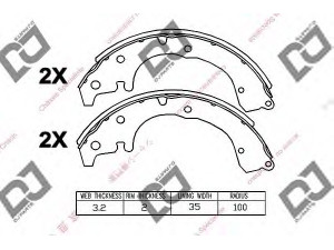 DJ PARTS BS1161 stabdžių trinkelių komplektas 
 Techninės priežiūros dalys -> Papildomas remontas
0404712040000, 0449512010000, 0449512012000