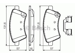BOSCH 0 986 494 584 stabdžių trinkelių rinkinys, diskinis stabdys 
 Techninės priežiūros dalys -> Papildomas remontas
71750033, 71742853, 71750033, 71750033