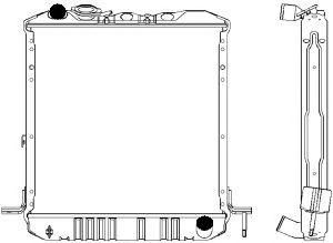 SAKURA  Automotive 1241-0214 radiatorius, variklio aušinimas
