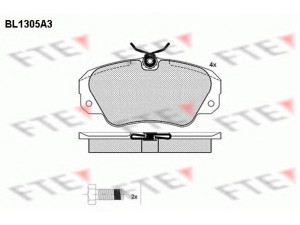 FTE BL1305A3 stabdžių trinkelių rinkinys, diskinis stabdys 
 Techninės priežiūros dalys -> Papildomas remontas
1605004, 1605033, 1605782, 1605932