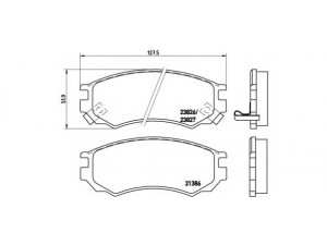 BREMBO P 56 055 stabdžių trinkelių rinkinys, diskinis stabdys 
 Techninės priežiūros dalys -> Papildomas remontas
410600N685, D10600N685