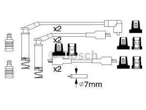 BOSCH 0 986 357 125 uždegimo laido komplektas 
 Kibirkšties / kaitinamasis uždegimas -> Uždegimo laidai/jungtys
1612558, 1612560, 90443692, 90443694