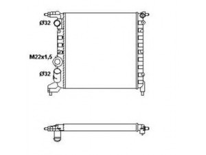 NRF 58783 radiatorius, variklio aušinimas 
 Aušinimo sistema -> Radiatorius/alyvos aušintuvas -> Radiatorius/dalys
7701034768