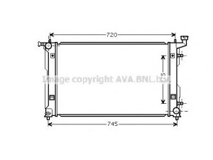 AVA QUALITY COOLING TO2426 radiatorius, variklio aušinimas
1640022050, 164007A590