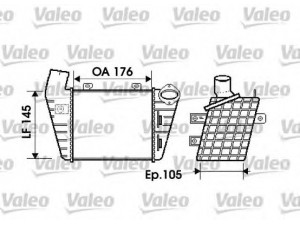 VALEO 817765 tarpinis suslėgto oro aušintuvas, kompresorius 
 Variklis -> Oro tiekimas -> Įkrovos agregatas (turbo/superįkrova) -> Tarpinis suslėgto oro aušintuvas
1E0145805