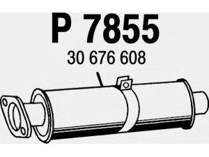 FENNO P7855 vidurinis duslintuvas 
 Išmetimo sistema -> Duslintuvas
30676608