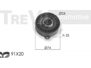 TREVI AUTOMOTIVE KD1162 paskirstymo diržo komplektas 
 Techninės priežiūros dalys -> Papildomas remontas
1124040, 1201255, YS4Q6M260AA