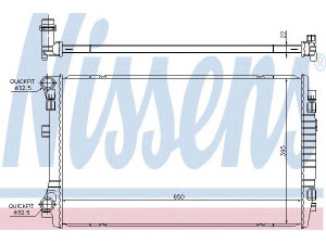 NISSENS 65303 radiatorius, variklio aušinimas 
 Aušinimo sistema -> Radiatorius/alyvos aušintuvas -> Radiatorius/dalys
5Q0121251EM, 5Q0121251ER, 5Q0121251EM