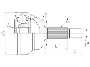 OPEN PARTS CVJ5539.10 jungčių komplektas, kardaninis velenas 
 Ratų pavara -> Sujungimai/komplektas
6X0498099X, 6X0498099, 6X0498099X