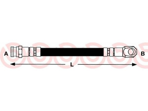BREMBO T 85 080 stabdžių žarnelė 
 Stabdžių sistema -> Stabdžių žarnelės
110595610, 110595611, 443651144801