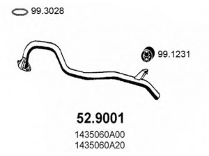ASSO 52.9001 išleidimo kolektorius 
 Išmetimo sistema -> Išmetimo vamzdžiai
1430060A10, 1430060A1V, 1435060A00