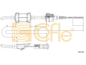 COFLE 412.10 sankabos trosas 
 Dviratė transporto priemonės -> Kabeliai ir tachometro velenaai -> Sankabos trosas
46437478