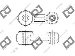 DJ PARTS DL1074 šarnyro stabilizatorius 
 Ašies montavimas/vairavimo mechanizmas/ratai -> Stabilizatorius/fiksatoriai -> Savaime išsilyginanti atrama
20420-AA003, 20420-AA004, 20420AA003